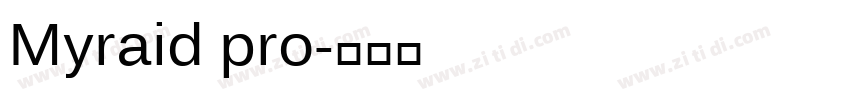 Myraid pro字体转换